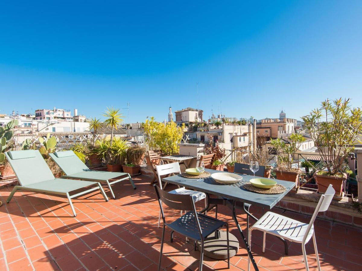 Spanish Steps Amazing Terrace Apartment Rome Exterior photo